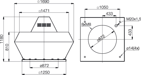 LGV/LGH 900 размеры