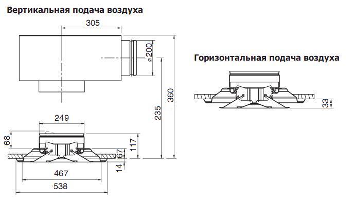 Konika-A-250 Размеры