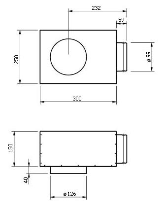 PER-100-125 PLENUM BOX 